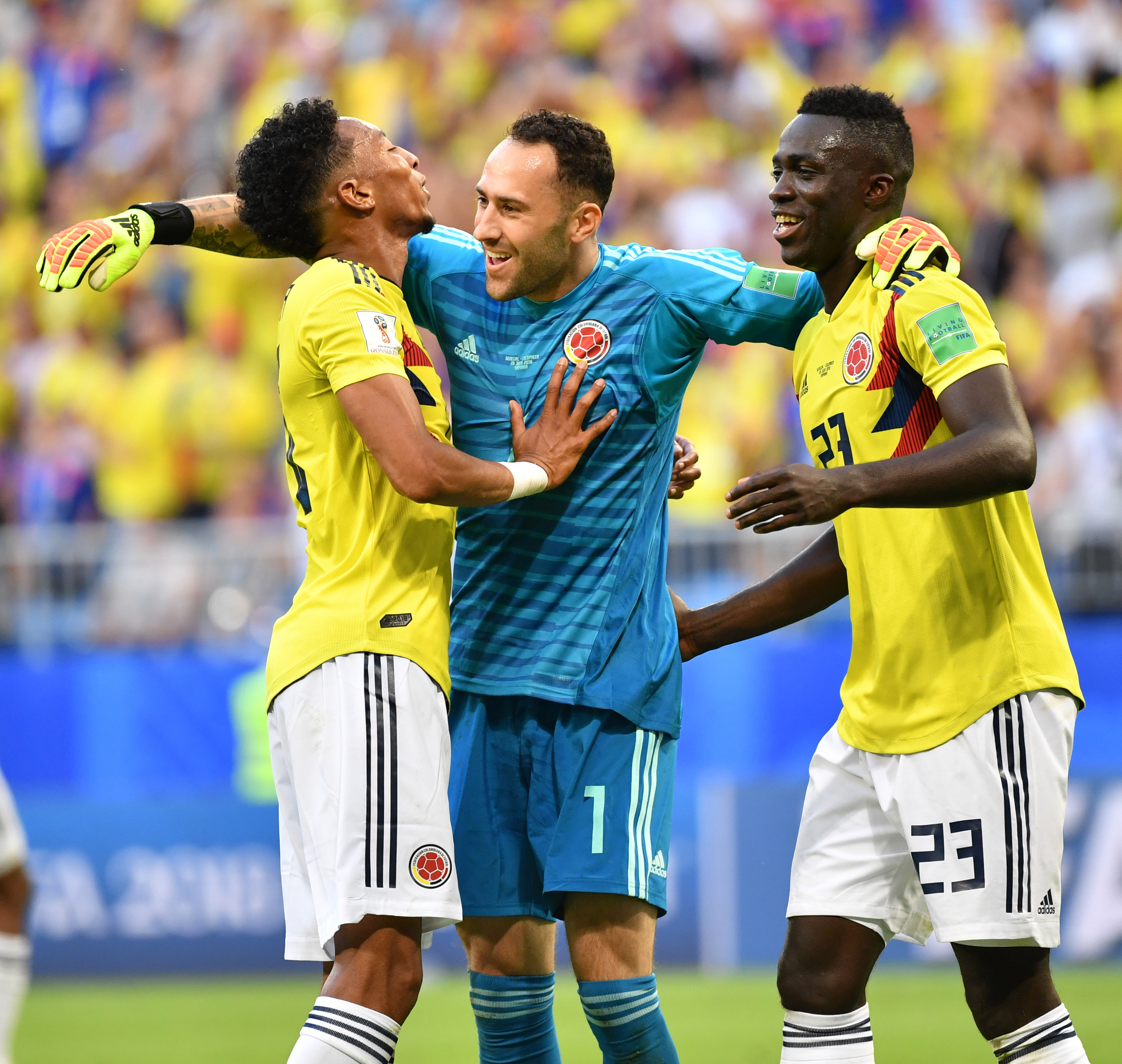 哥伦比亚代表队在射击比赛中获胜