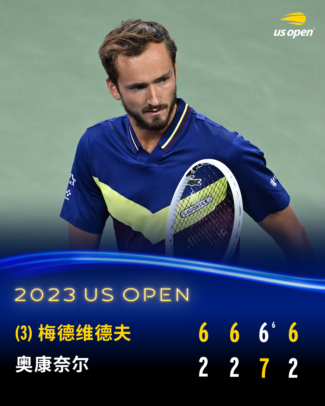 年终总决赛横扫美网,梅德韦杰夫扛起全队 年终总决赛横扫美网,梅德韦杰夫扛起全队